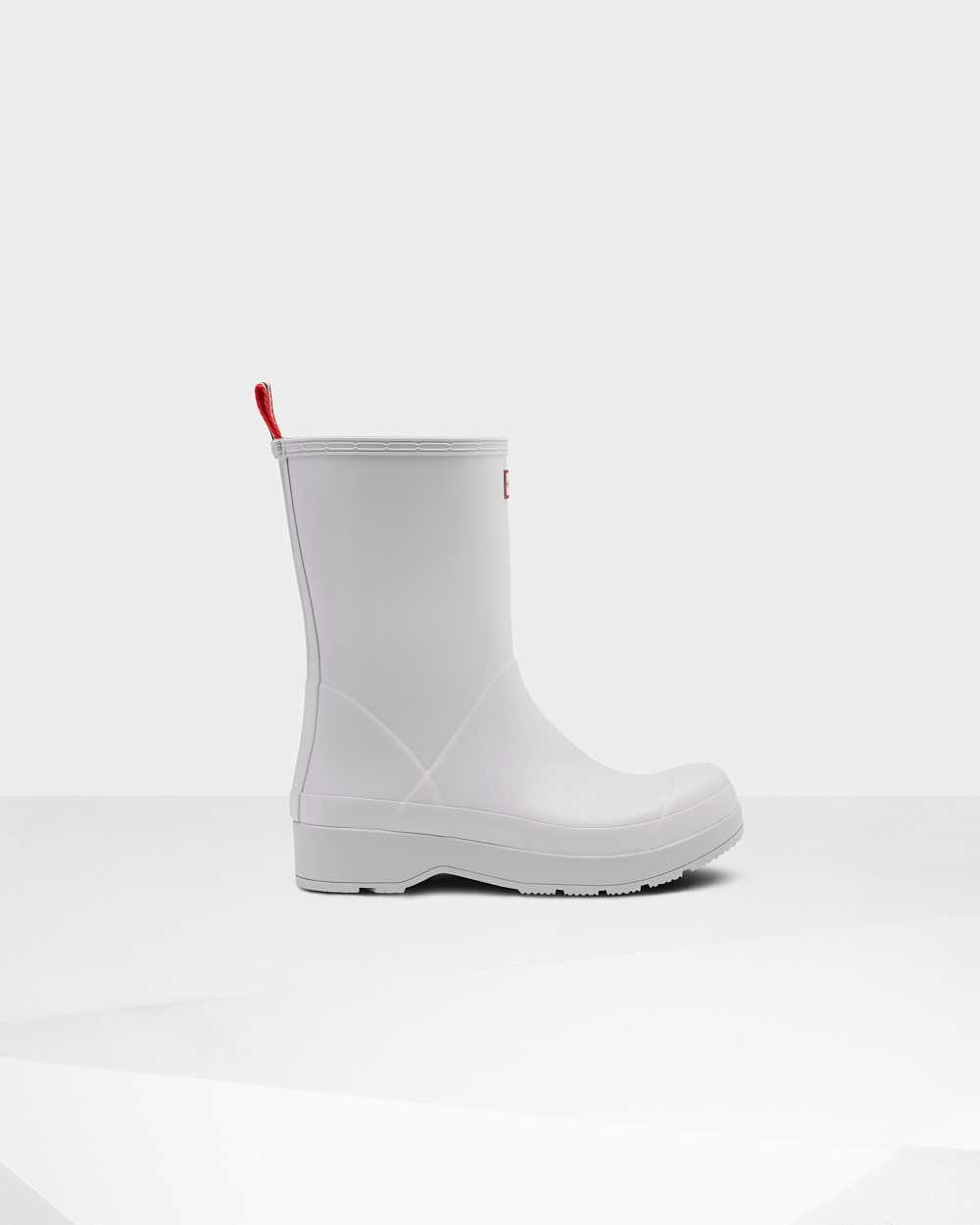 Mens Hunter Original Play Mid-Height Rain Boots Grey | BTGOUQ-846